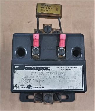 Front View Durakool 3030APS120AC Mercury Displacement Relay