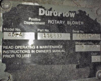 Duroflow 156633 Rotary Blower