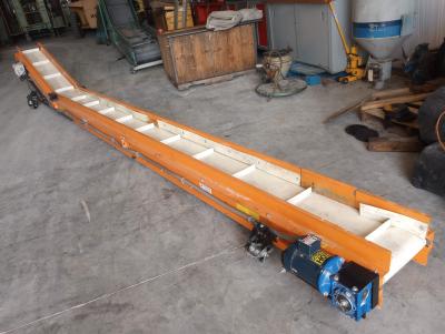 EMI 1/3hp 20 foot flat to incline conveyor flat end