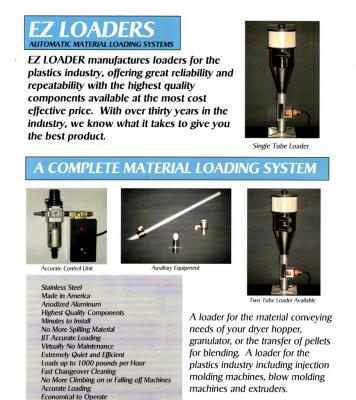 EZ Loaders complete material loading system detailed flyer