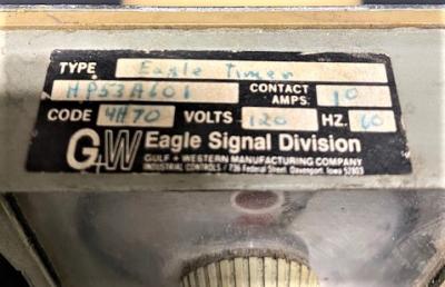 Eagle Signal HP53A601 0-5 Minutes Timer
