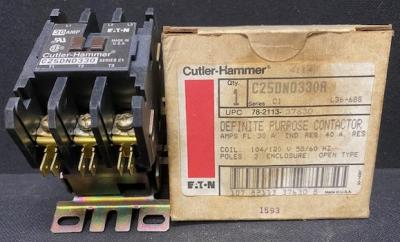 Eaton/Cutler-Hammer C25DND330A Series C1 Contactor