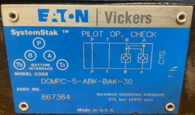 Eaton-Vickers DG4V-5-2AJ-M-U-H6-20 Hydraulic Valve