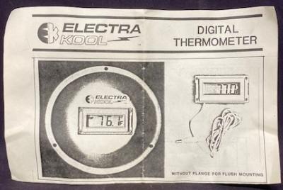 Electra-Kool 9901 Digital Thermometer