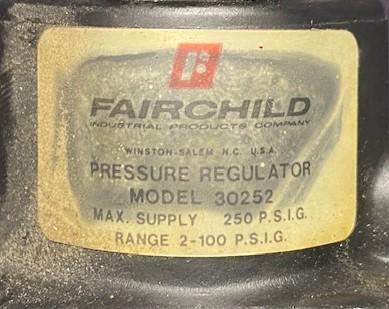 Fairchild 30252 Pneumatic Regulator