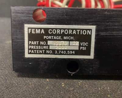 Fema 85370 Proportional Pressure Control Valve