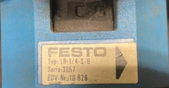Festo LR-1/4-S-B Pneumatic Regulator Valve