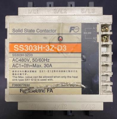 Fuji Electric SS303H-3Z-D3 Solid State Contactor