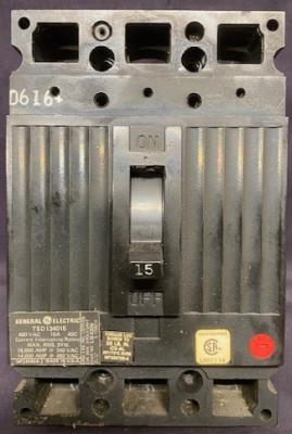 GE TED134015 15 Amp Circuit Breaker