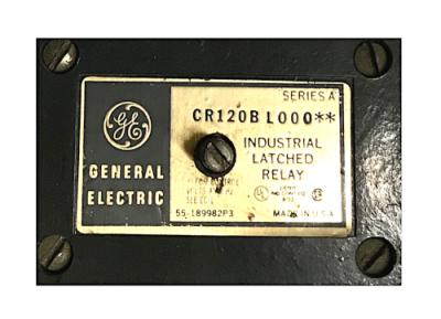 General Electric CR120B Industrial Latched Relay model