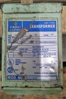 General Electric 9T51B87 Transformer