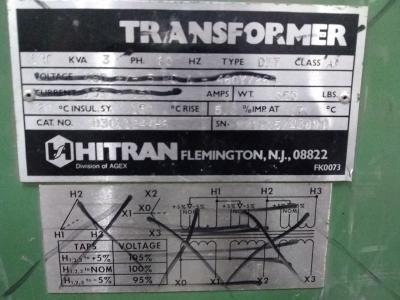 Hitran 120 KVA Transformer 