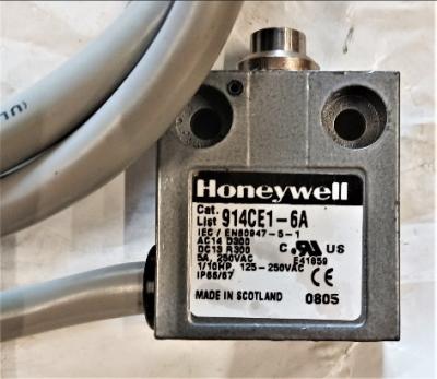 Data Plate View Honeywell 914CE1-6A Snap Action Limit Switch