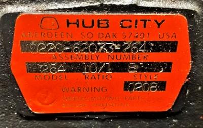 Hub City 264 10:1 Style B Gear Reducer Gearbox