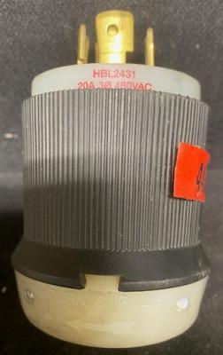 Hubbell HBL2431 3-Pole 4-Wire Plug