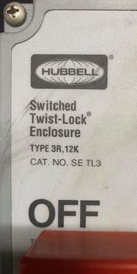 Hubbell SETL3 Inlcosed Disconnect Switch
