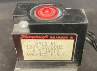 Humphrey S410-RC 120V Solenoid Valve