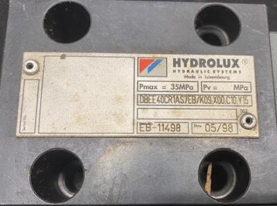 Hydrolux DBEE40CR1AS7EB/K09X00C10Y15 Hydraulic Valve