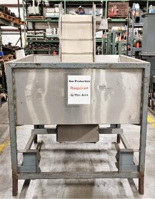 Front View Inter-City Wldg Stainless Steel Hopper Conveyor