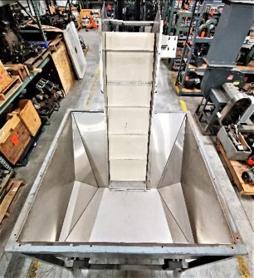 Inside and Conveyor View Inter-City Wldg Stainless Steel Hopper Conveyor
