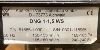 Karl Klein DNG 1-1,5 WS Blower