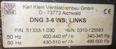 Karl Klein DNG 3-6 WS Blower