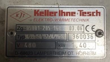 Keller, Ihne & Tesch 05001-205-168 Heater Plate