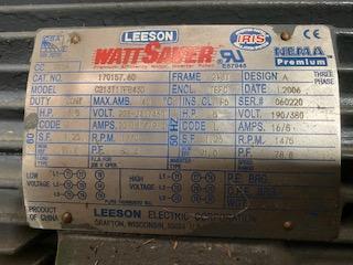 Leeson WattSaver C213T17FB43D 7.5 HP Plate