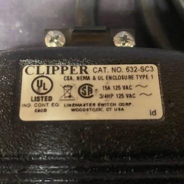 Linemaster 632-SC3 Clipper Foot Operated Switch