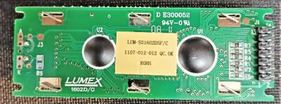Lumex LCM-S01602DSF/C LCD Character Display Module