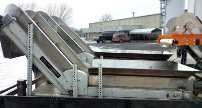 MAC 20.5 Inch Wide Flat to Incline conveyor