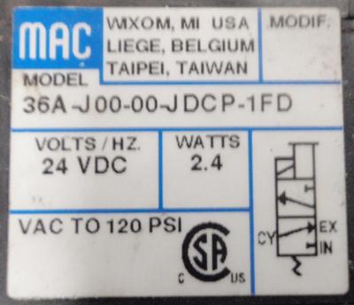 MAC 36A-J00-00-JDCP-1FD Soleniod Valve
