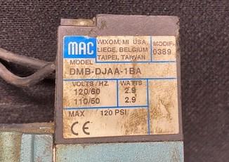 MAC 52A-11-B0A-DM-DJAA-1BA Solenoid Valve