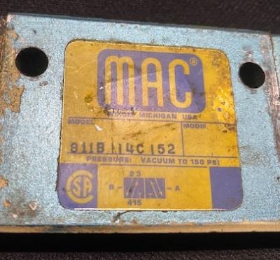 MAC 811B114C152 Solenoid Valve
