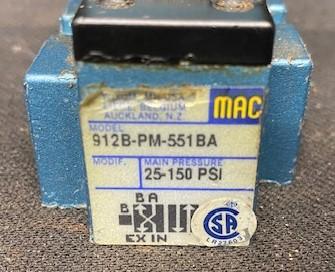 MAC 912B-PM-551BA Pneumatic Solenoid Valve