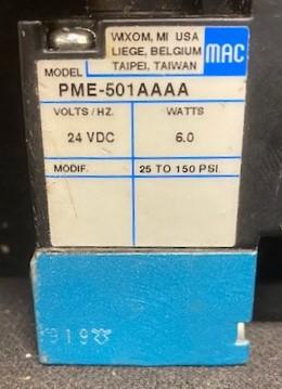 MAC Valves PME-501AAAA Solenoid Air Control Valve