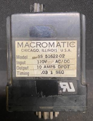 Macromatic SS 51622-02 AC120V Time Delay Relay