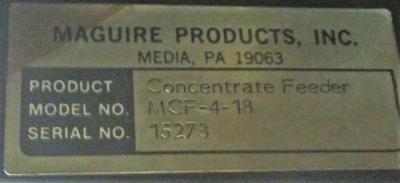 Maguire MCF-4-18 Concentrate Feeder Controller