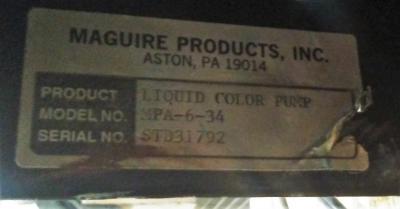Maguire MPA-6-34 Liquid Color Pump Controller 