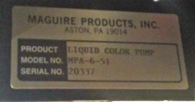 Maguire MPA-6-51 Liquid Color Pump Controller 