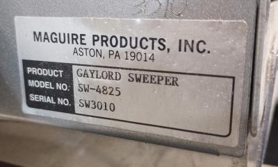 Novatec/Maguire Gaylord Box Sweeper data tag