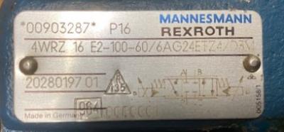 Mannesmann-Rexroth 4WRZ 16 E2-100-60/6AG24ETK4/D3M Hydraulic Valve