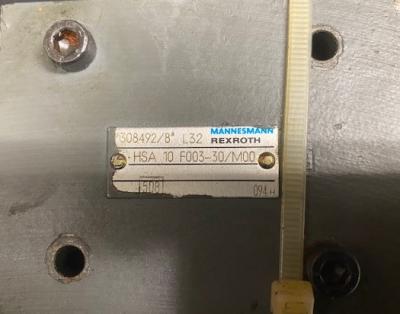 Mannesmann-Rexroth HSA 10 F003-30/M00 Hydraulic Valve