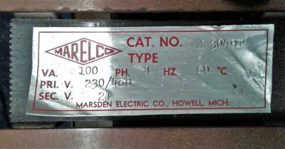 Marelco Cat. No. M 3049T Transformer