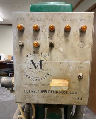 Mercier Corporation Model 100 Hot Melt Applicator