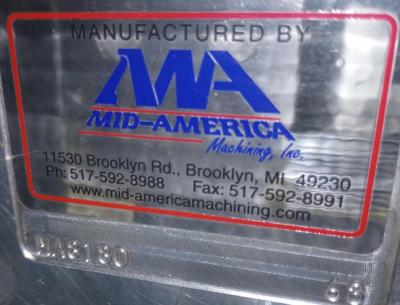 Mid-America Machining Dairy Gallon data tag