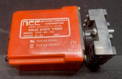 NCC CKK-00060-461 Delay Relay Solid State Timer on Base