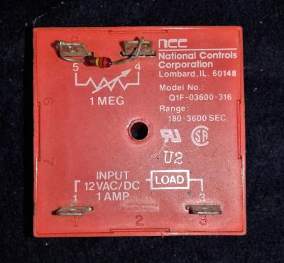 National Controls Corporation Q1F-03600-316 Time Delay Relay