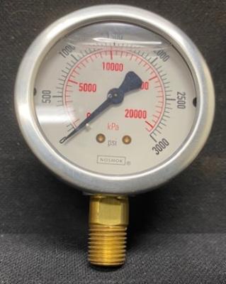 Noshok LS125-3000 Liquid Filled Pressure Gauge