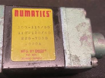 Numatics 082SS43CK Pneumatic Valve